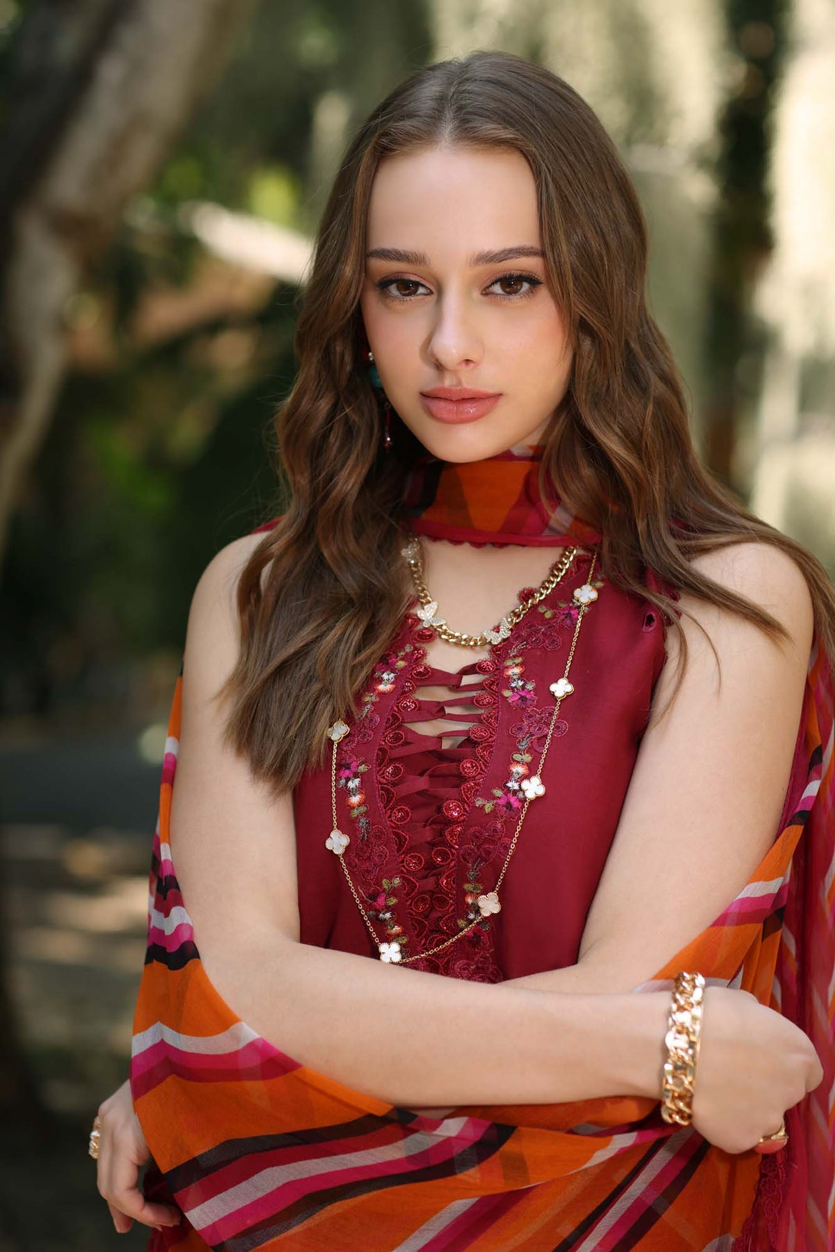 Noor by Saadia Asad | Eid Luxe Printedkari | D3-B by Noor by Saadia Asad - Designer Dress - Type: Ladies Clothes - Available at Libayah - 100% Original