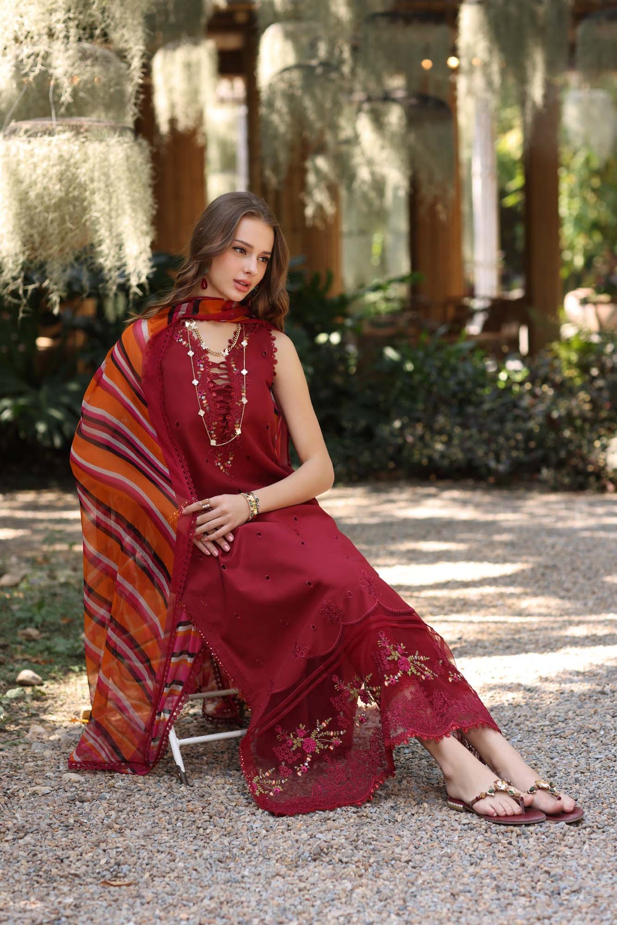 Noor by Saadia Asad | Eid Luxe Printedkari | D3-B by Noor by Saadia Asad - Designer Dress - Type: Ladies Clothes - Available at Libayah - 100% Original