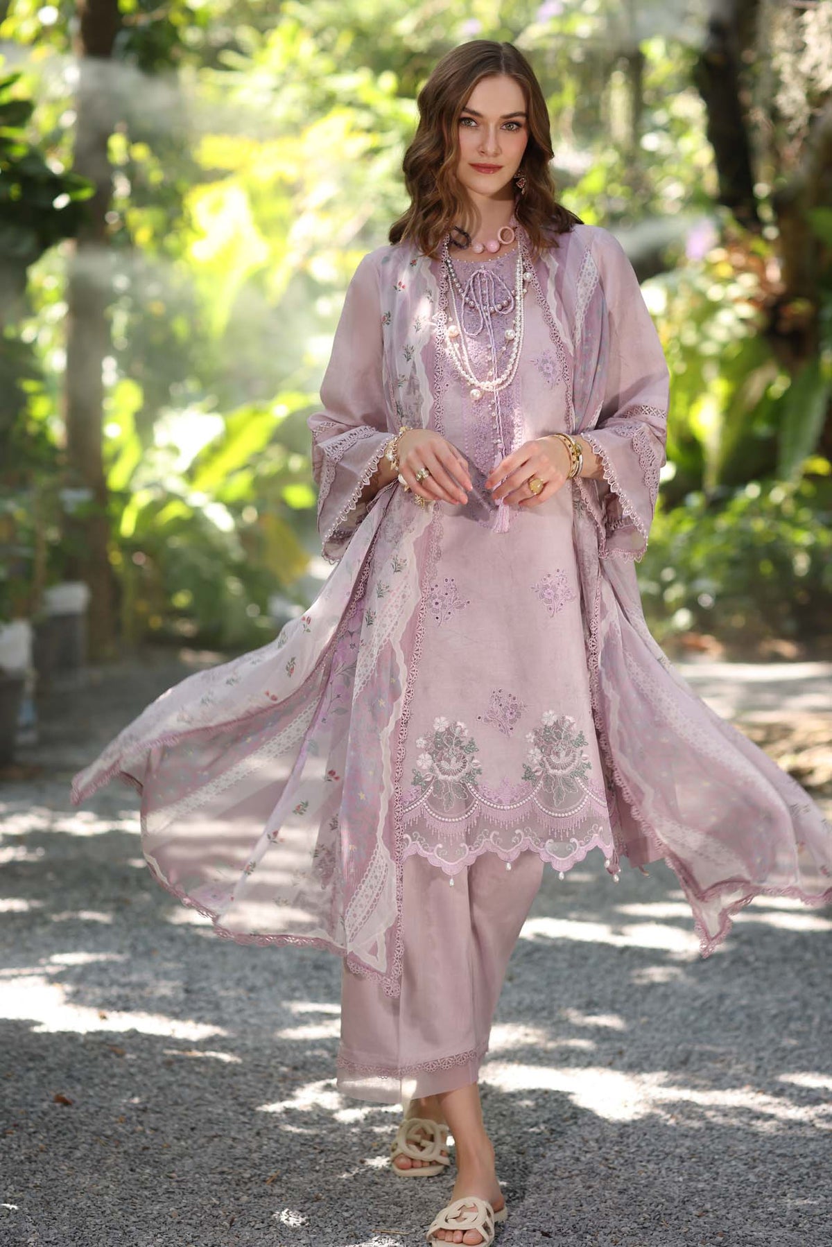 Noor by Saadia Asad | Eid Luxe Printedkari | D6-B by Noor by Saadia Asad - Designer Dress - Type: Ladies Clothes - Available at Libayah - 100% Original