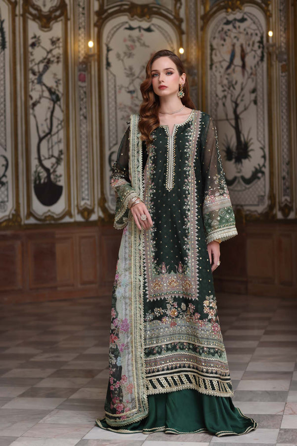 Noor by Saadia Asad | Festive 25 | D5 - Green by Noor by Saadia Asad - Designer Dress  - Type : Ladies Clothes - Available at Libayah - 100% Original 