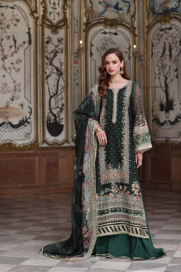 Noor by Saadia Asad | Festive 25 | D5 - Green by Noor by Saadia Asad - Designer Dress  - Type : Ladies Clothes - Available at Libayah - 100% Original 