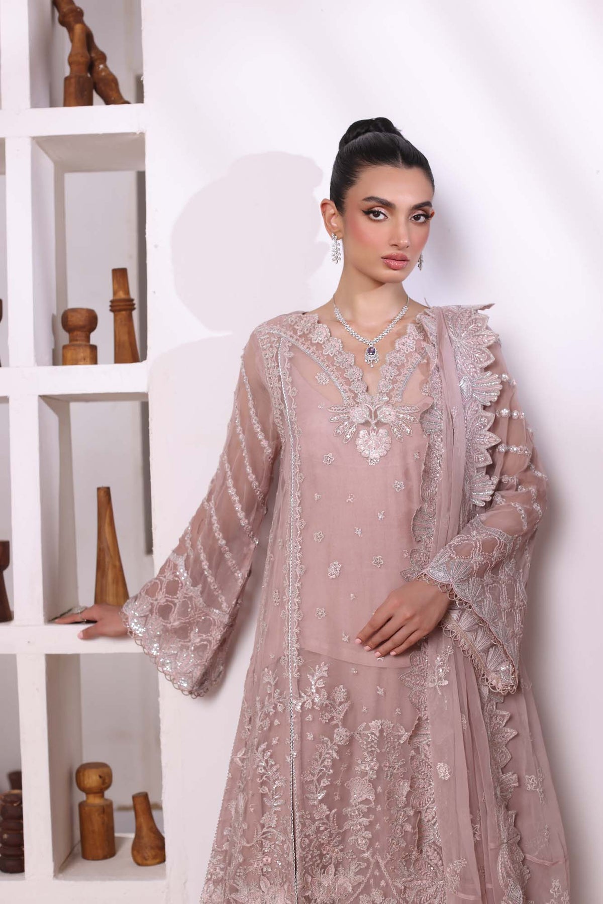 Noor by Saadia Asad | Noor Chiffon De Luxe | D3 by Noor by Saadia Asad - Designer Dress - Type: Formal - Available at Libayah - 100% Original