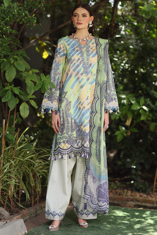 Charizma | Infinity Lawn | 3-PC Unstitched Embroidered Lawn Collection IN6-10 by Charizma - Designer Dress  - Type : Ladies Clothes - Available at Libayah - 100% Original 