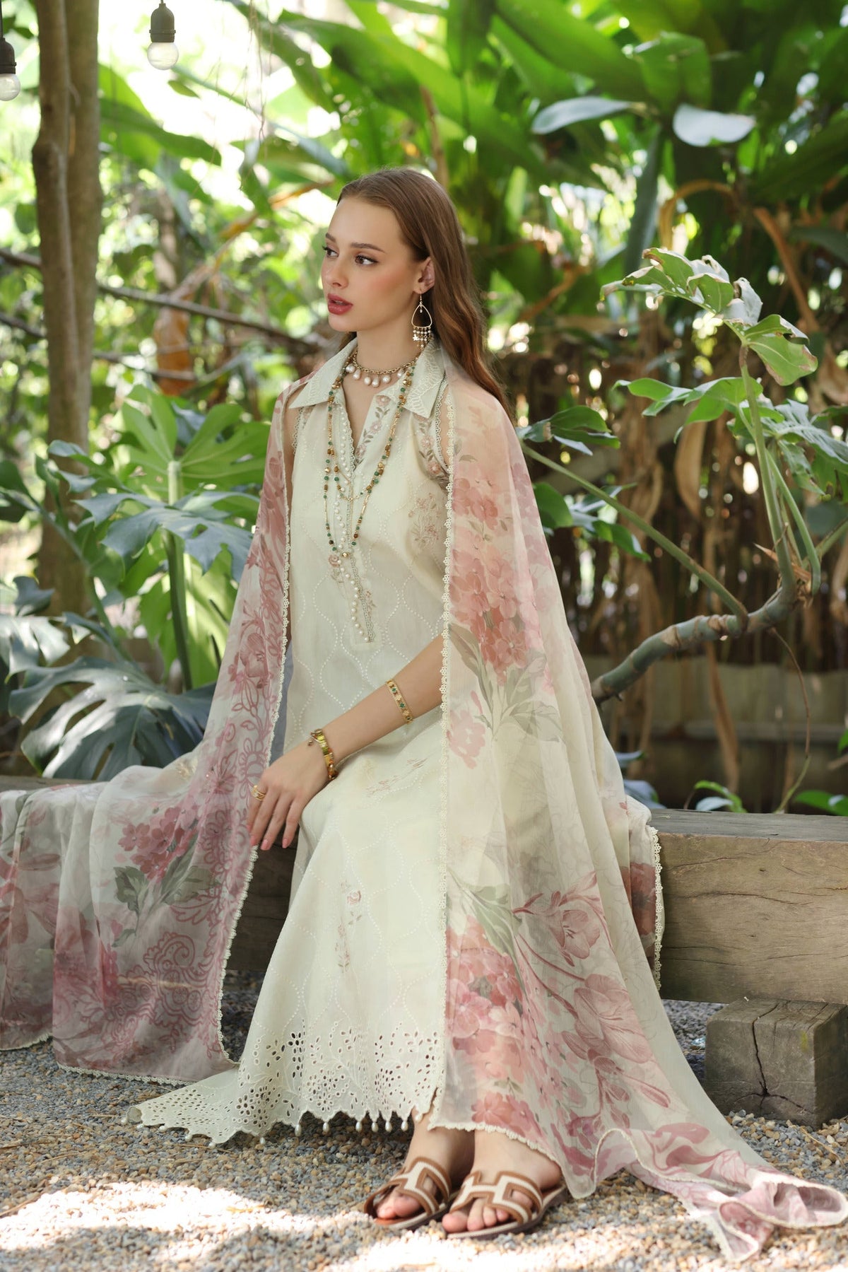 Noor by Saadia Asad | Eid Luxe Printedkari | D5-B by Noor by Saadia Asad - Designer Dress - Type: Ladies Clothes - Available at Libayah - 100% Original