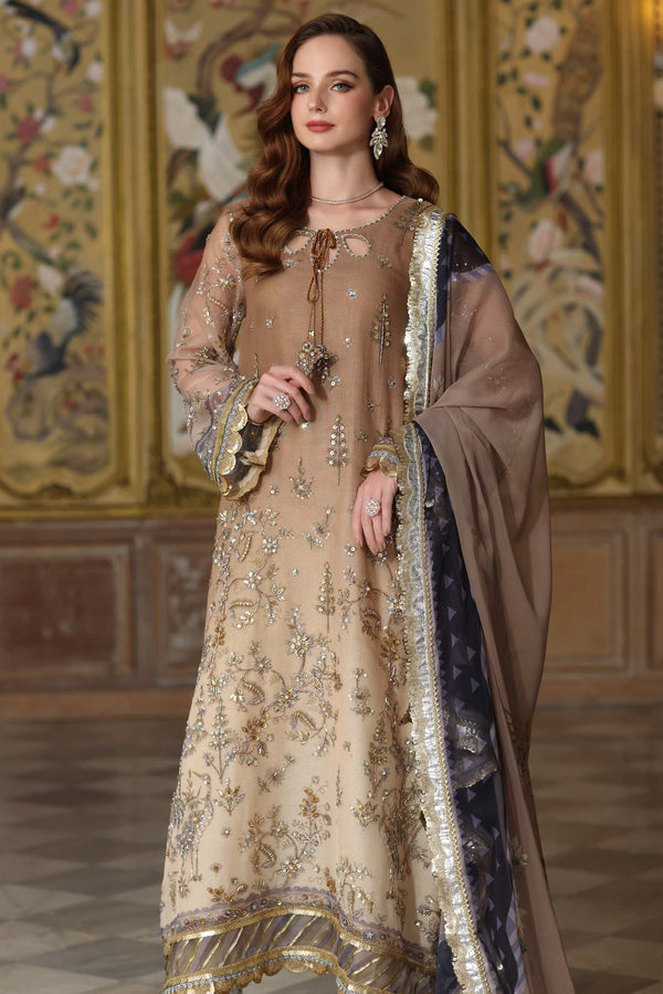 Noor by Saadia Asad | Festive 25 | D2 - Beige by Noor by Saadia Asad - Designer Dress  - Type : Ladies Clothes - Available at Libayah - 100% Original 