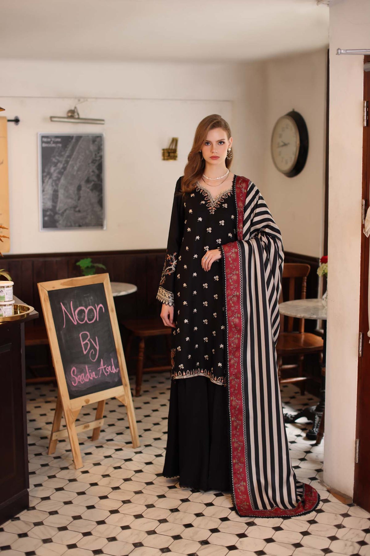 Saadia Asad | Winter Printkhaas 25 | D1 - A by Saadia Asad - Designer Dress - Type : Ladies Clothes - Available at Libayah - 100% Original 