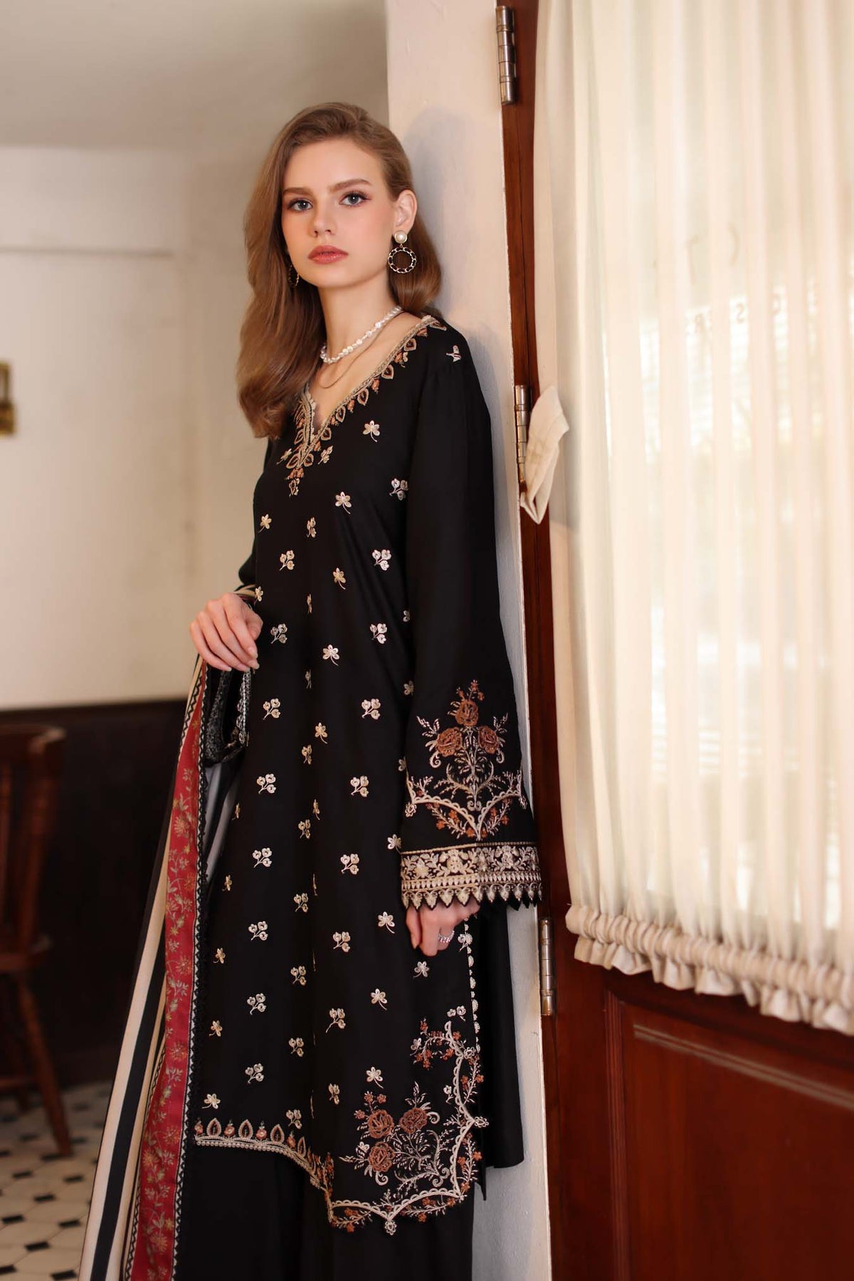 Saadia Asad | Winter Printkhaas 25 | D1 - A by Saadia Asad - Designer Dress - Type : Ladies Clothes - Available at Libayah - 100% Original 
