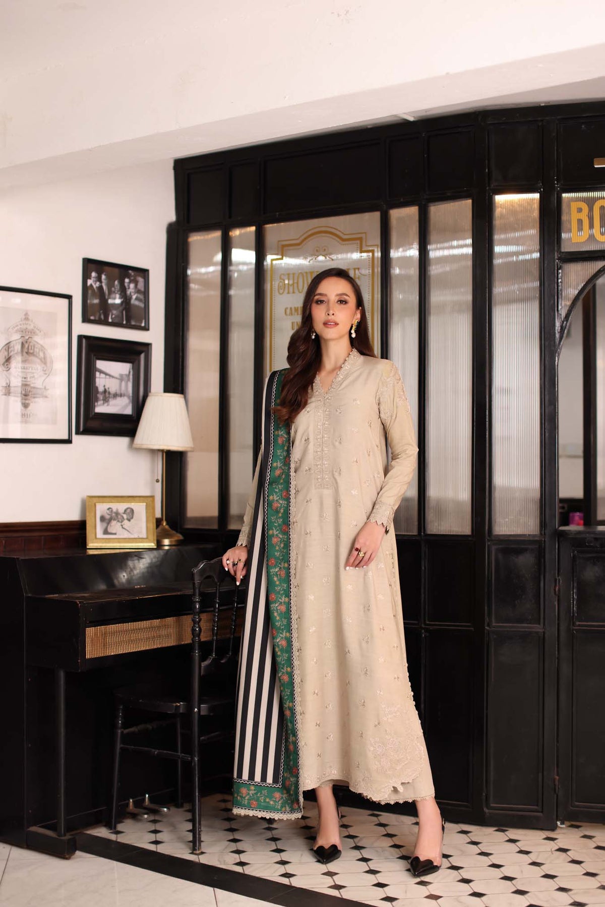 Saadia Asad | Winter Printkhaas 25 | D1 - B by Saadia Asad - Designer Dress - Type : Ladies Clothes - Available at Libayah - 100% Original 