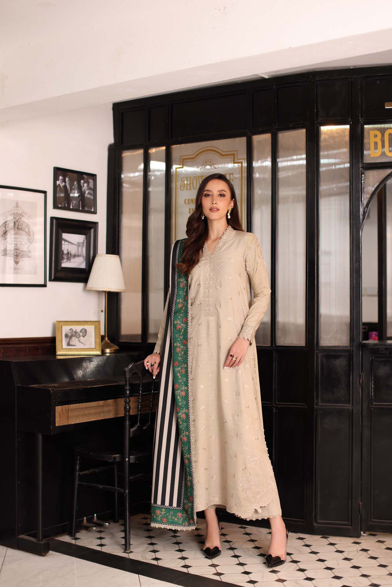 Saadia Asad | Winter Printkhaas 25 | D1 - B by Saadia Asad - Designer Dress - Type : Ladies Clothes - Available at Libayah - 100% Original 