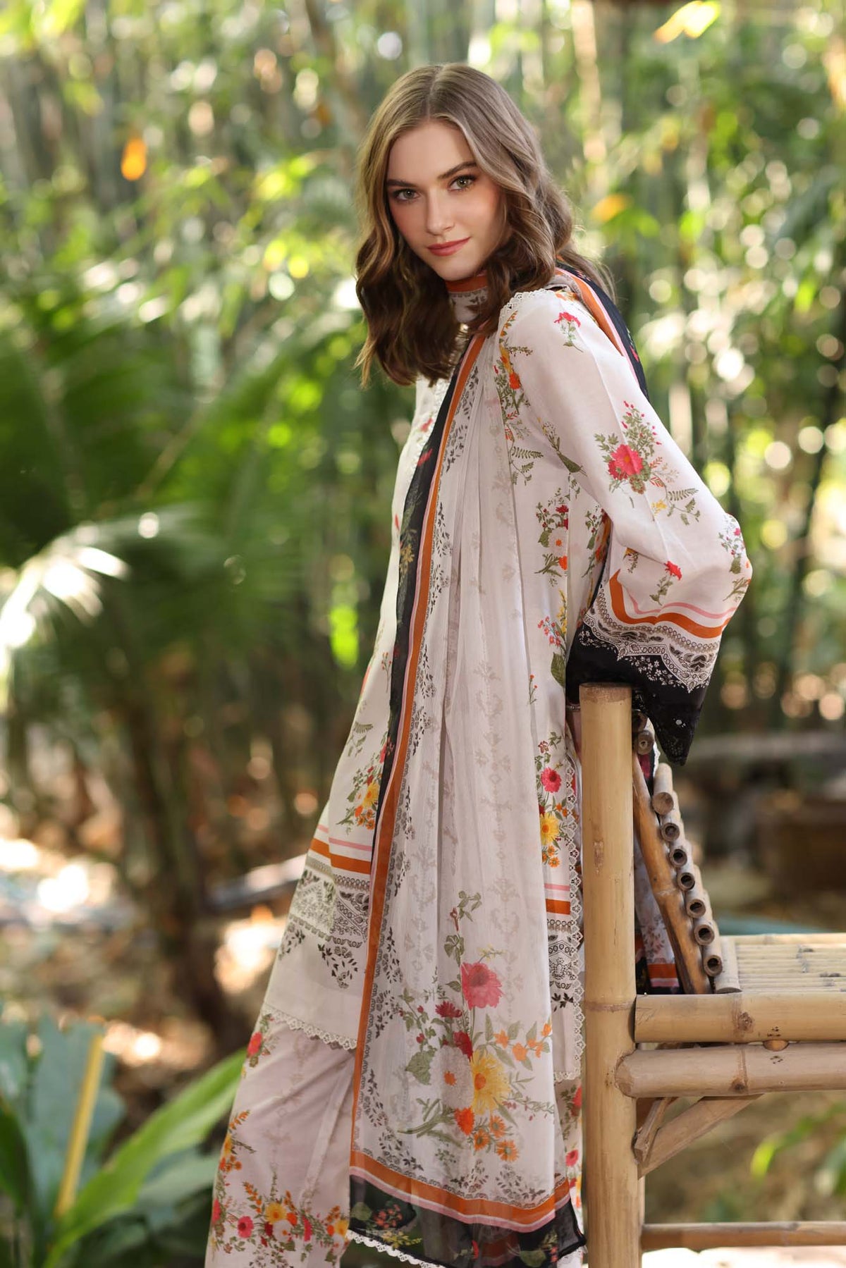 Noor by Saadia Asad | Eid Luxe Printedkari | D4-B by Noor by Saadia Asad - Designer Dress - Type: Ladies Clothes - Available at Libayah - 100% Original