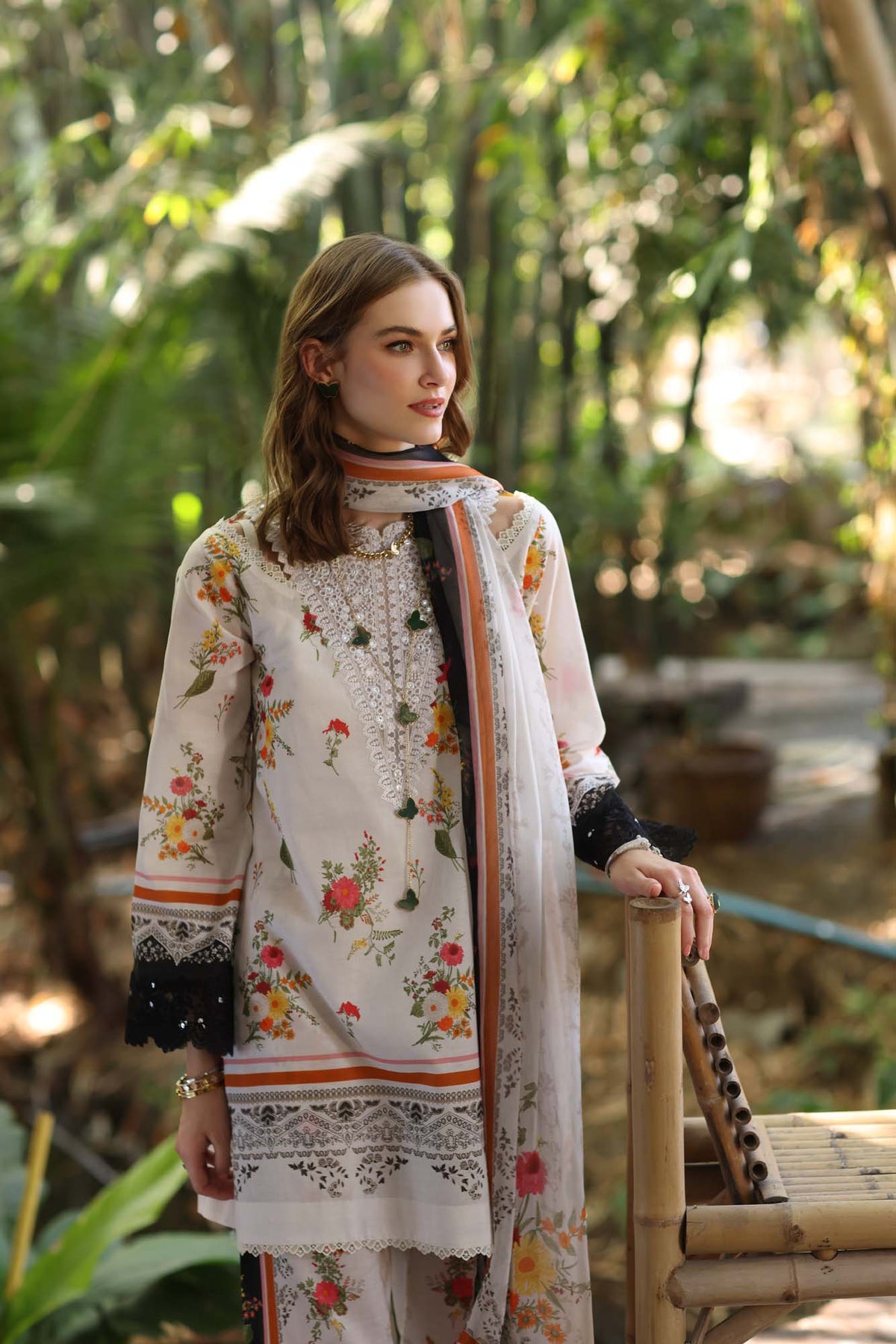 Noor by Saadia Asad | Eid Luxe Printedkari | D4-B by Noor by Saadia Asad - Designer Dress - Type: Ladies Clothes - Available at Libayah - 100% Original