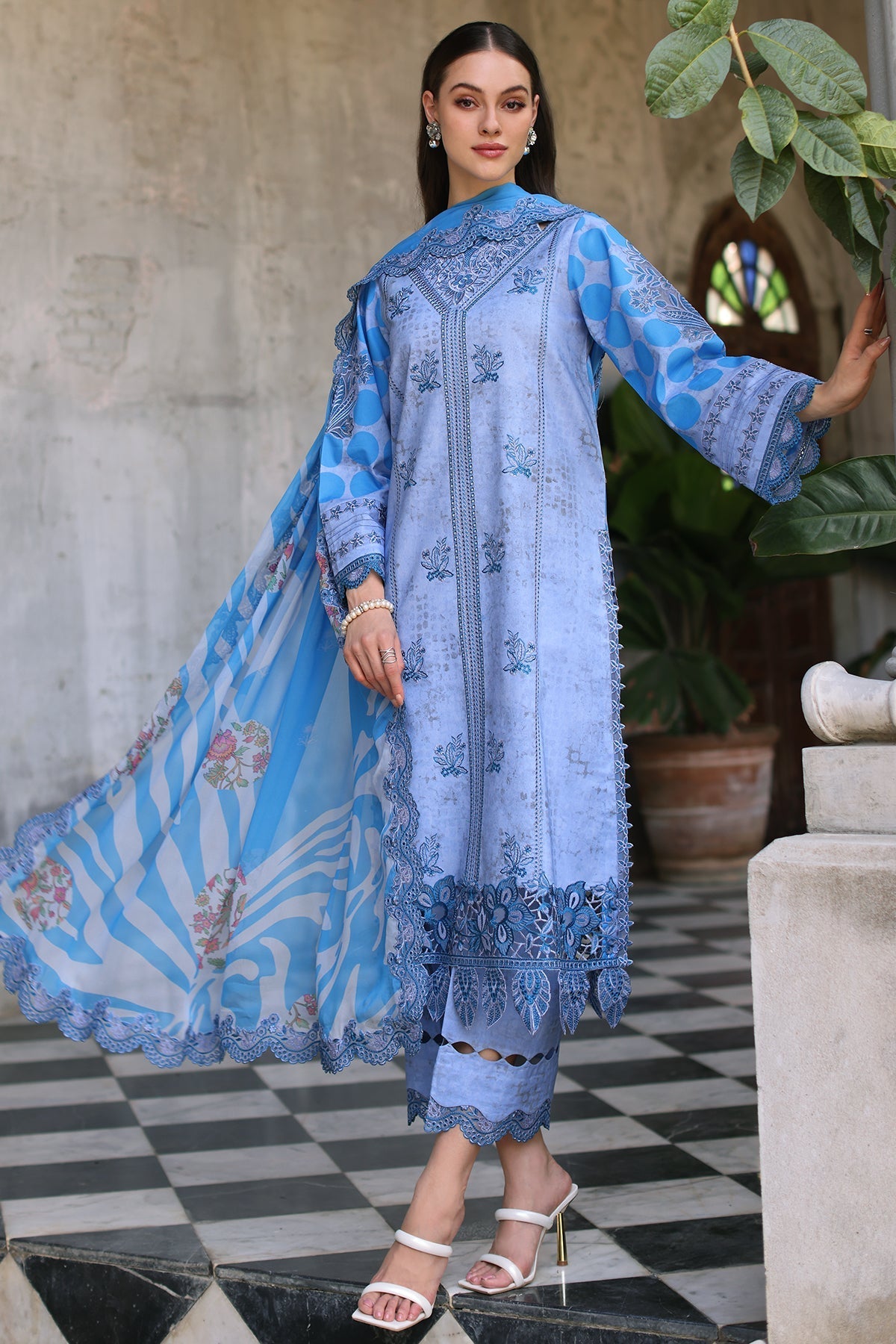 Charizma | Miraas Lawn | CMR5-03 by Charizma - Designer Dress - Type: Ladies Clothes - Available at Libayah - 100% Original