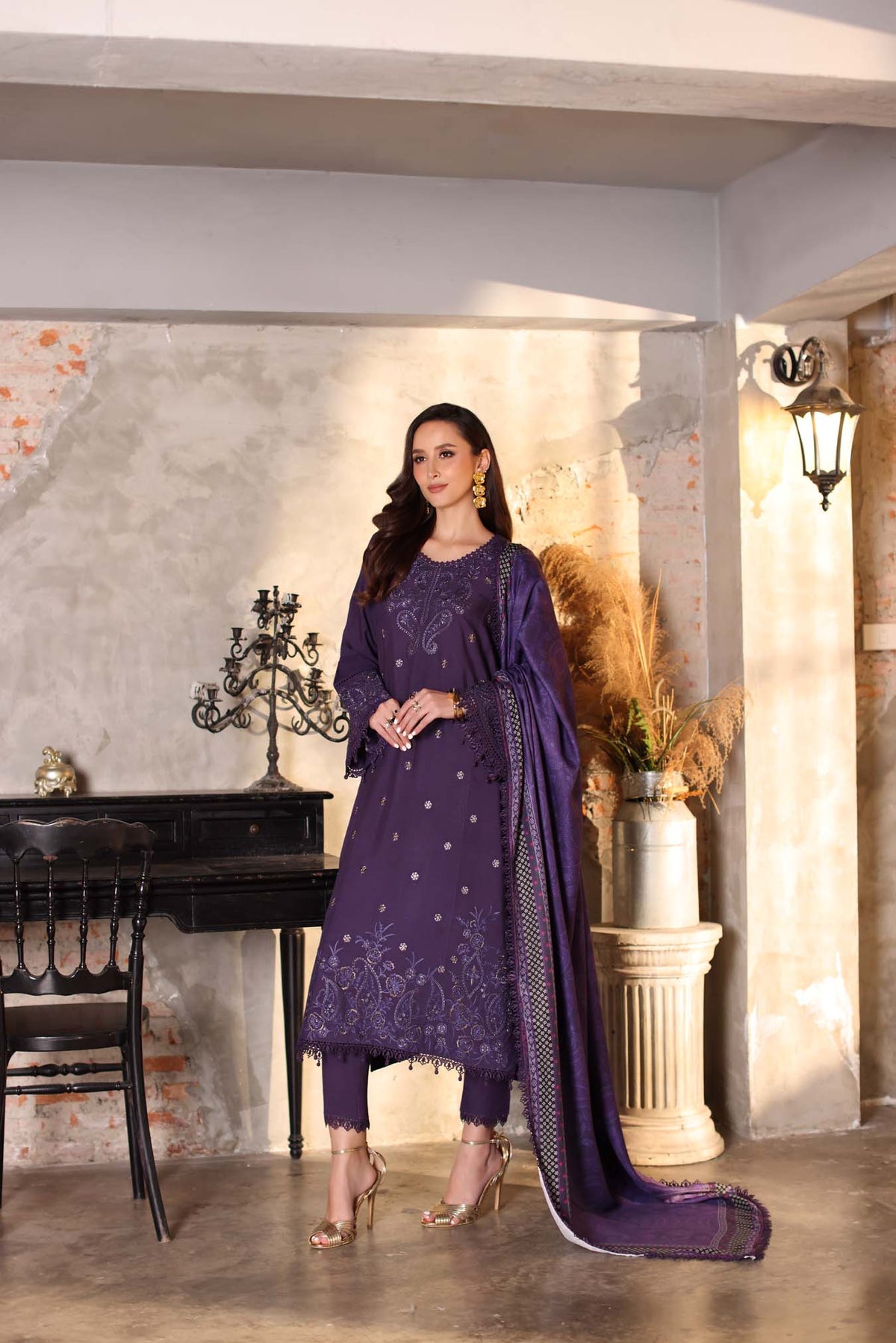 Saadia Asad | Winter Printkhaas 25 |D2 - A by Saadia Asad - Designer Dress - Type : Ladies Clothes - Available at Libayah - 100% Original 