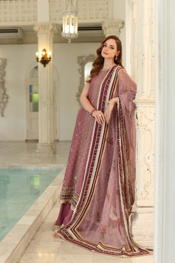 Noor by Saadia Asad | Festive 25 | D6 - Rose Pink by Noor by Saadia Asad - Designer Dress  - Type : Ladies Clothes - Available at Libayah - 100% Original 