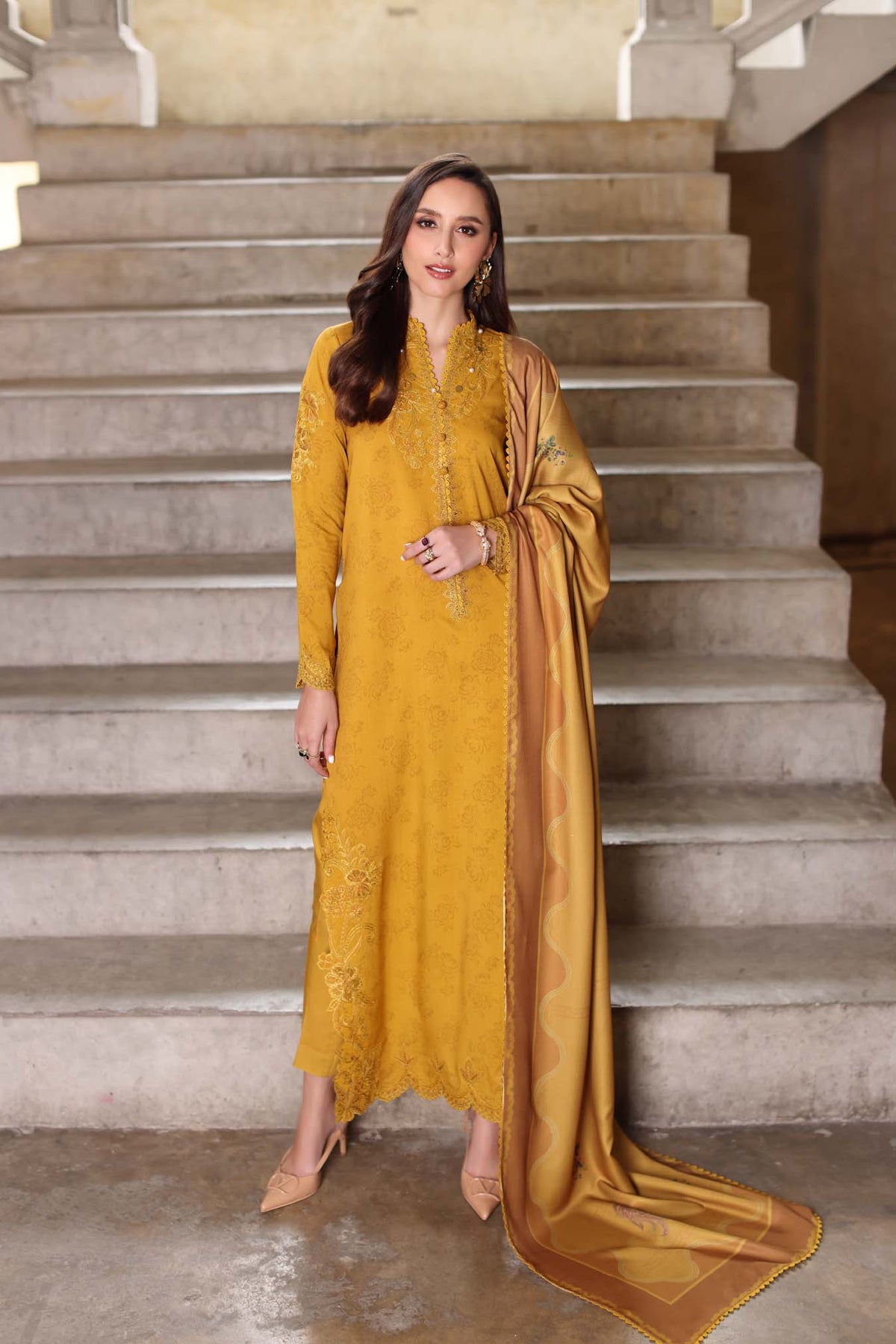 Saadia Asad | Winter Printkhaas 25 | D3 - B by Saadia Asad - Designer Dress - Type : Ladies Clothes - Available at Libayah - 100% Original 