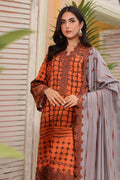 Charizma | Sheen Embroidered Linen Shawl | SHW4-08 by Charizma - Designer Dress - Type: Ladies Clothes - Available at Libayah - 100% Original