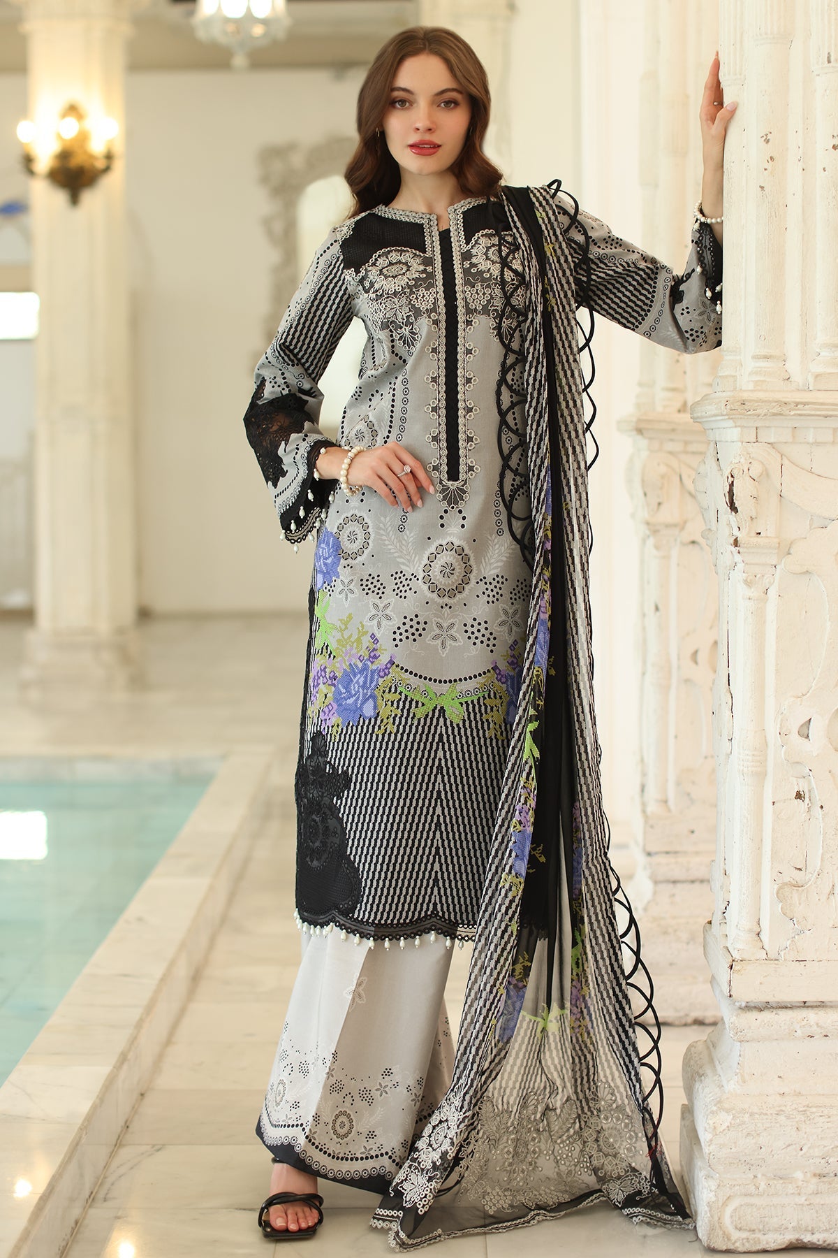 Charizma | Aniq Lawn Collection | AN5-02 by Charizma - Designer Dress - Type: Ladies Clothes - Available at Libayah - 100% Original
