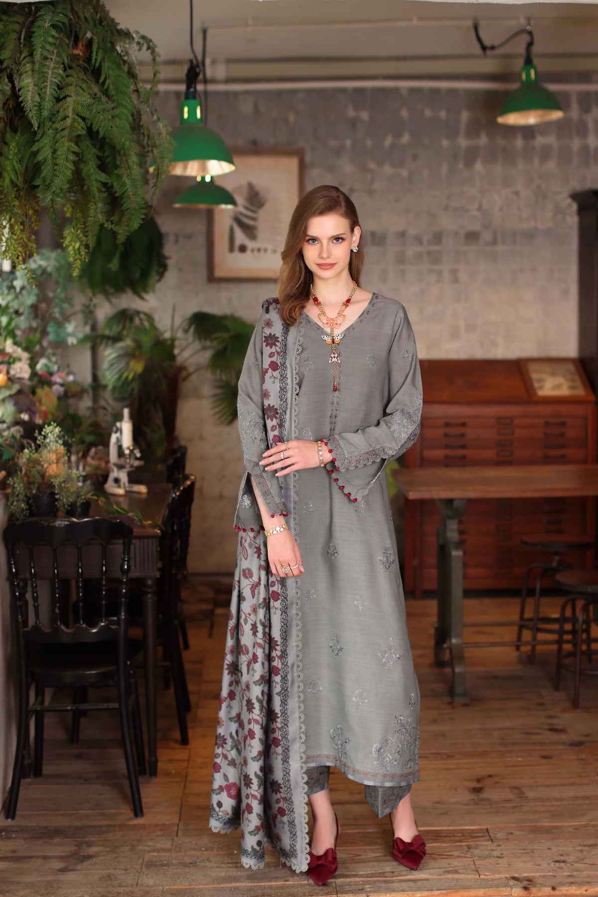 Saadia Asad | Winter Printkhaas 25 | D4 - B by Saadia Asad - Designer Dress - Type : Ladies Clothes - Available at Libayah - 100% Original 