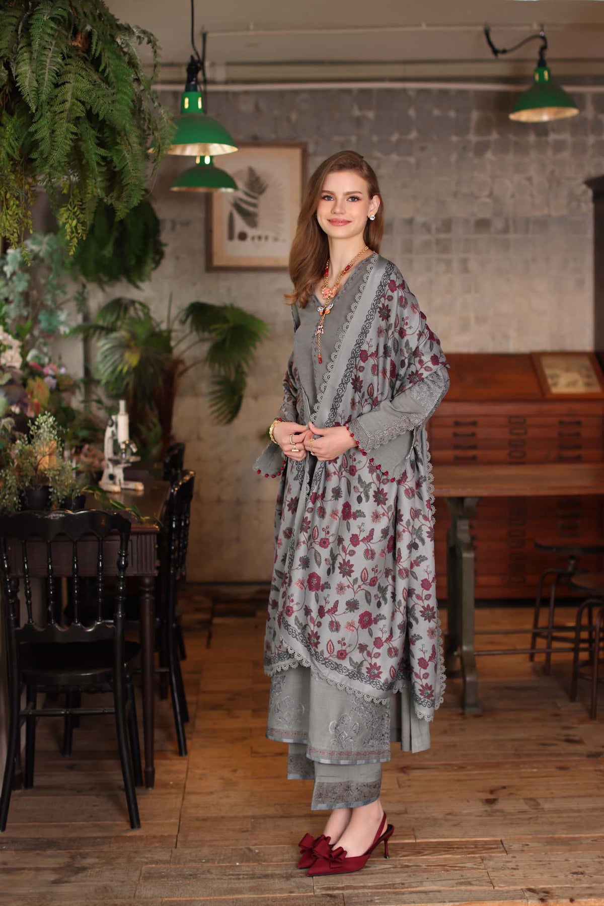 Saadia Asad | Winter Printkhaas 25 | D4 - B by Saadia Asad - Designer Dress - Type : Ladies Clothes - Available at Libayah - 100% Original 