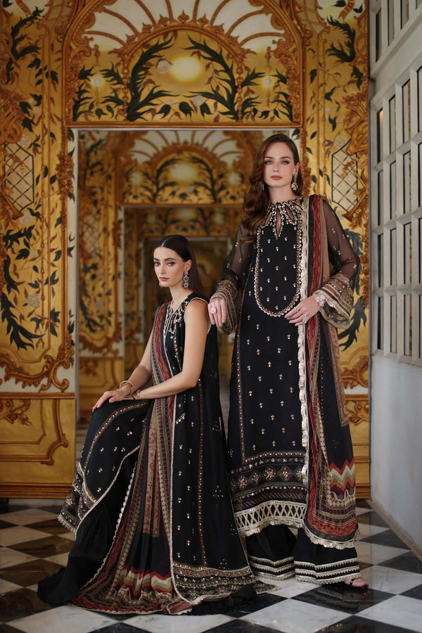 Noor by Saadia Asad | Festive 25 | D1 - Black by Noor by Saadia Asad - Designer Dress  - Type : Ladies Clothes - Available at Libayah - 100% Original 
