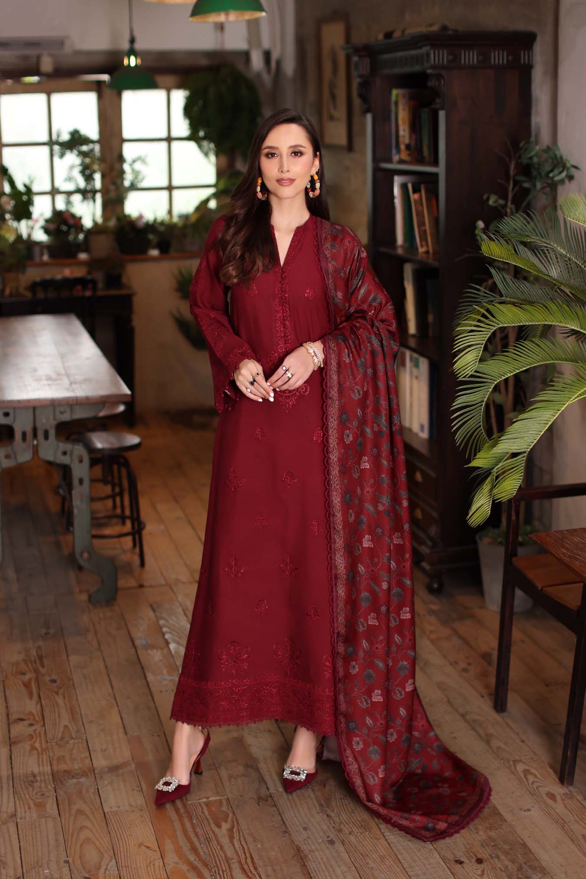 Saadia Asad | Winter Printkhaas 25 | D4 - A by Saadia Asad - Designer Dress - Type : Ladies Clothes - Available at Libayah - 100% Original 