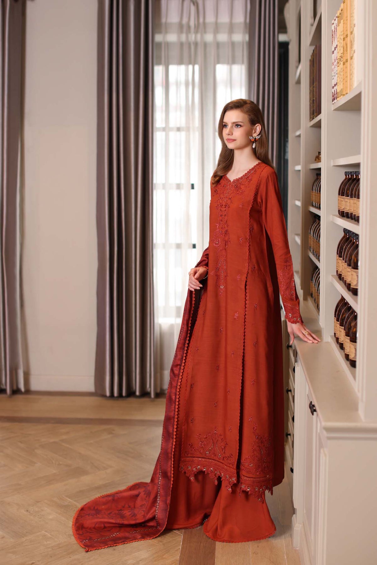Saadia Asad | Winter Printkhaas 25 |D5 - A by Saadia Asad - Designer Dress - Type : Ladies Clothes - Available at Libayah - 100% Original 