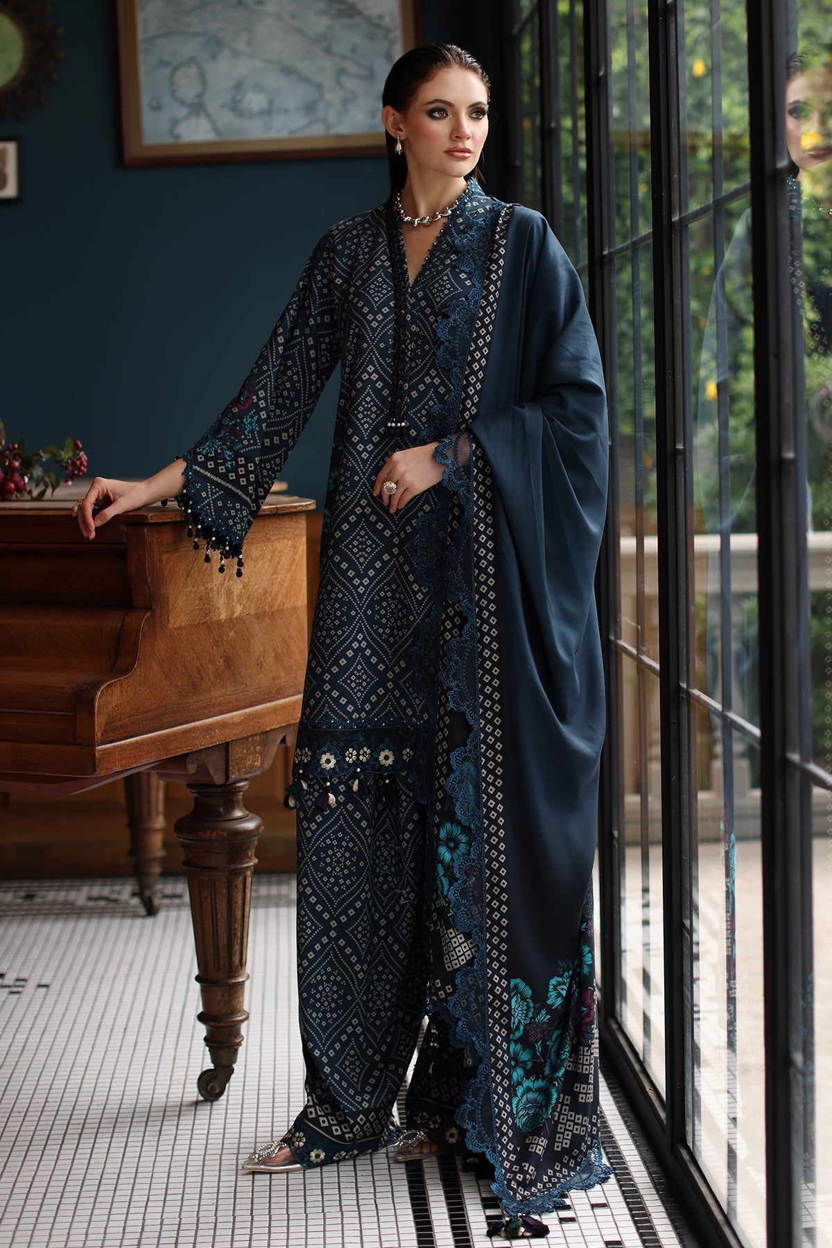 CCW6-20 – authentic Pakistani dress from the Charzima Combination Winter 25 collection for women in the UK