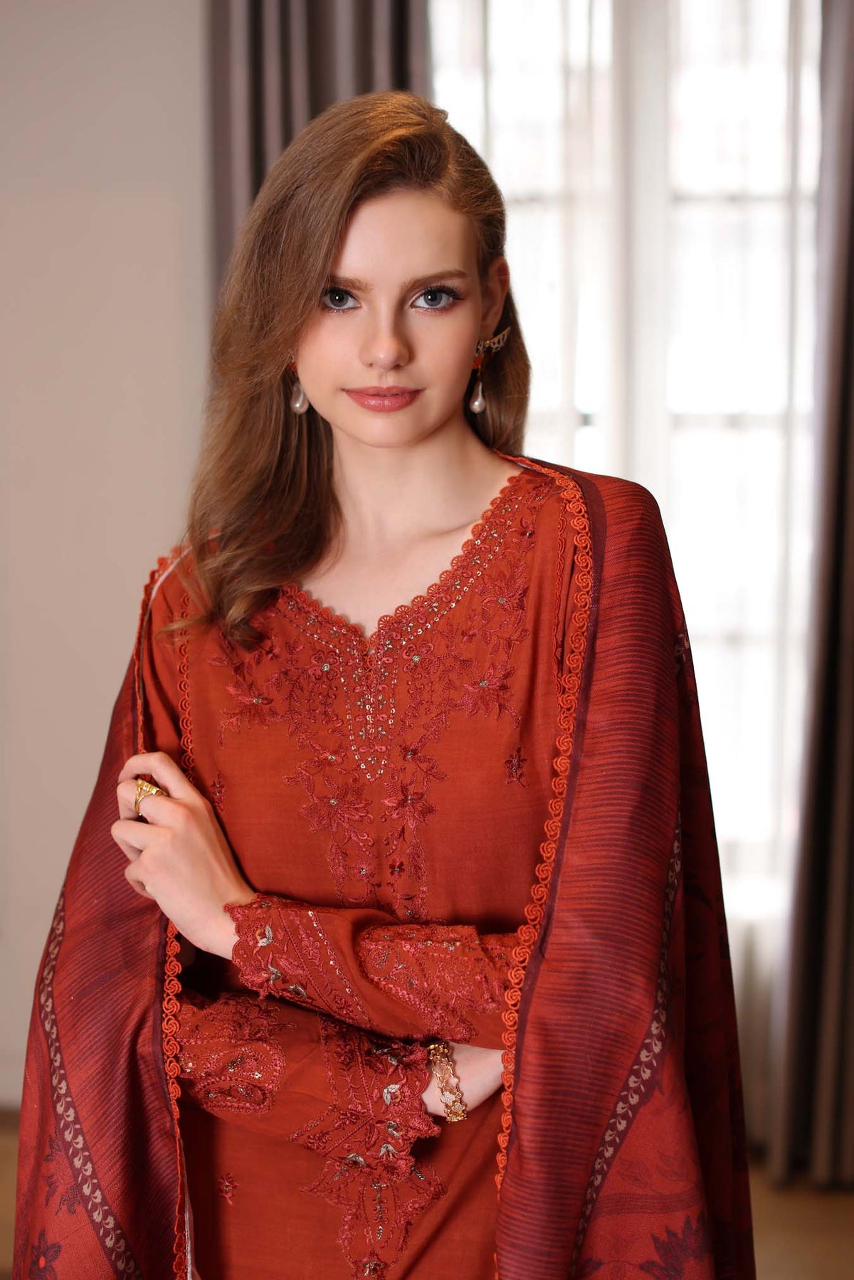 Saadia Asad | Winter Printkhaas 25 |D5 - A by Saadia Asad - Designer Dress - Type : Ladies Clothes - Available at Libayah - 100% Original 