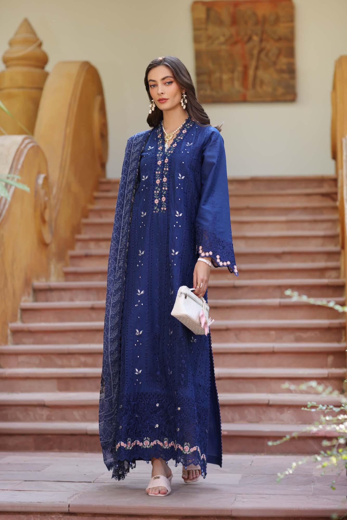 Noor by Saadia Asad | Eid Luxury Laserkari 25 | D5-B by Noor by Saadia Asad - Designer Dress - Type: Ladies Clothes - Available at Libayah - 100% Original