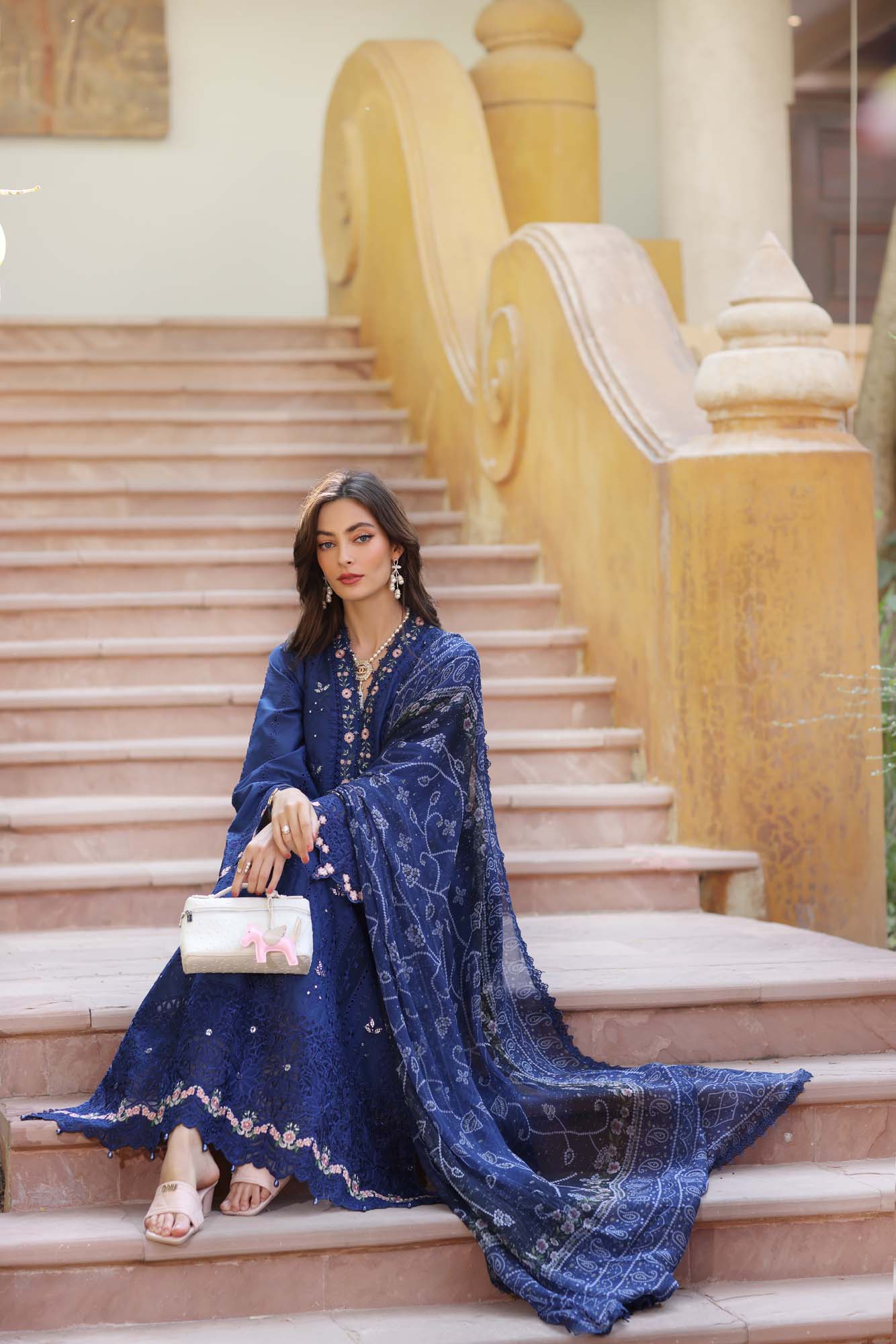 Noor by Saadia Asad | Eid Luxury Laserkari 25 | D5-B by Noor by Saadia Asad - Designer Dress - Type: Ladies Clothes - Available at Libayah - 100% Original