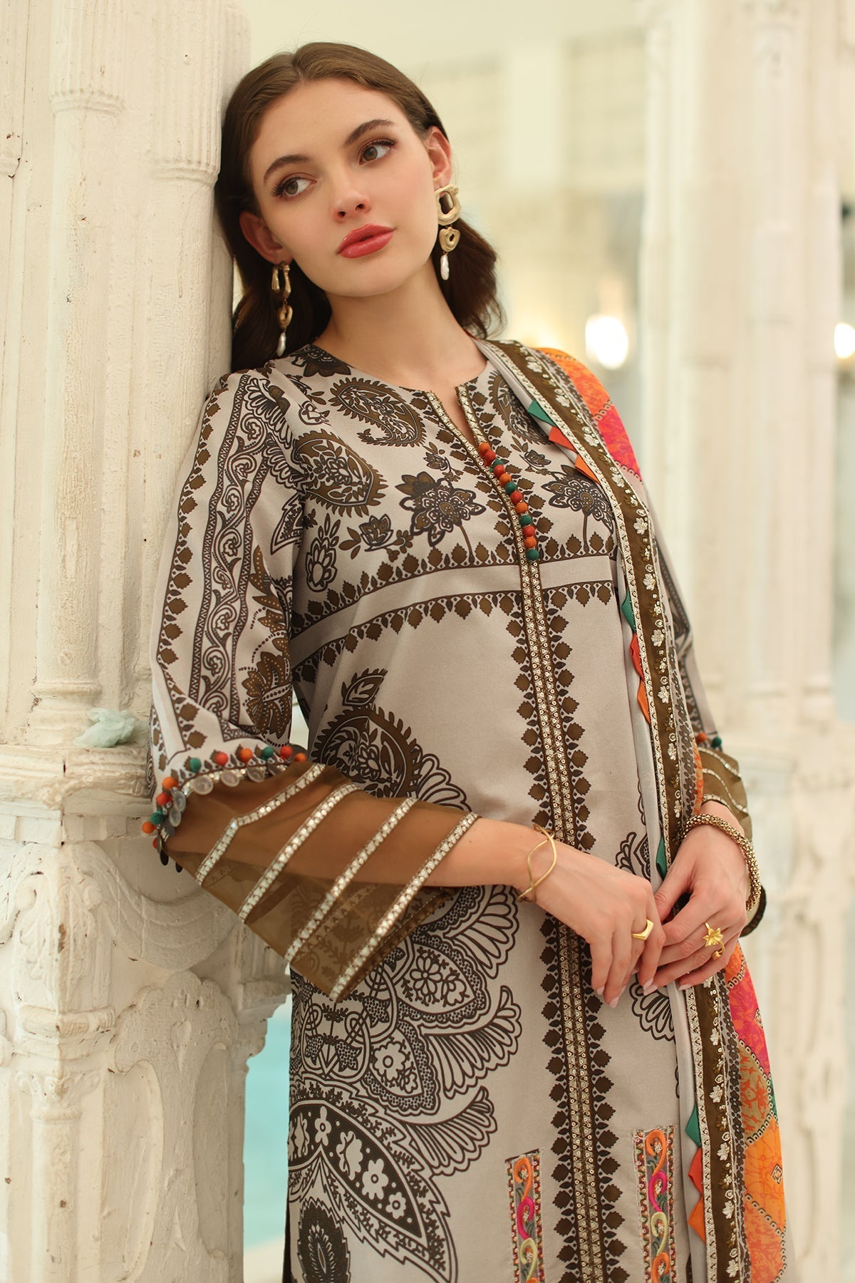 Charizma | Aniq Lawn Collection | AN5-08 by Charizma - Designer Dress - Type: Ladies Clothes - Available at Libayah - 100% Original
