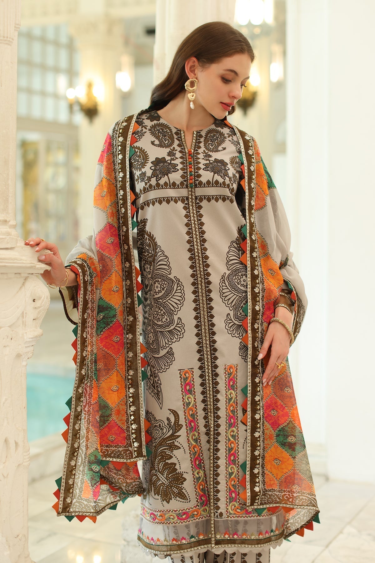 Charizma | Aniq Lawn Collection | AN5-08 by Charizma - Designer Dress - Type: Ladies Clothes - Available at Libayah - 100% Original