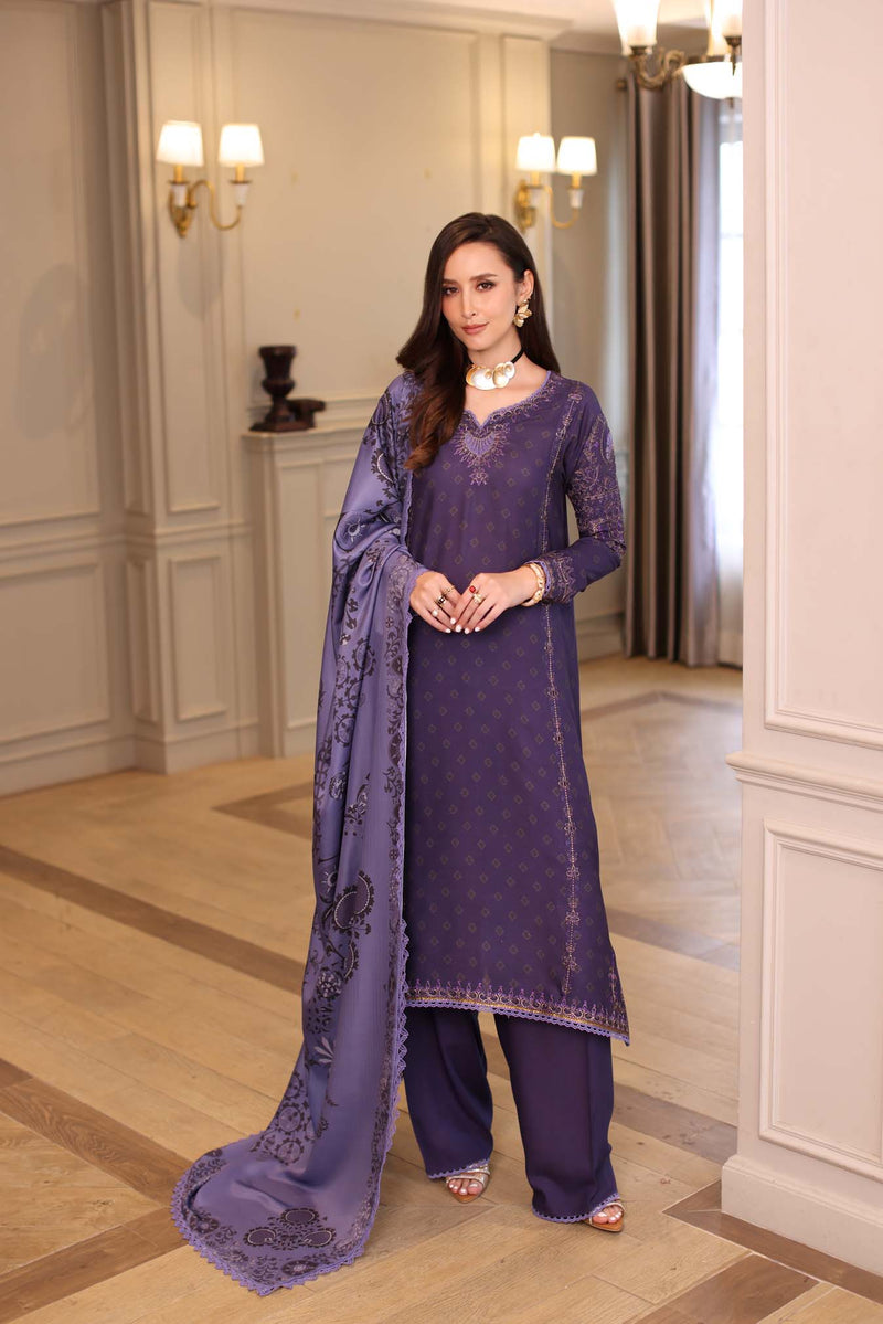 Saadia Asad | Winter Printkhaas 25 | D6 - B by Saadia Asad - Designer Dress - Type : Ladies Clothes - Available at Libayah - 100% Original 