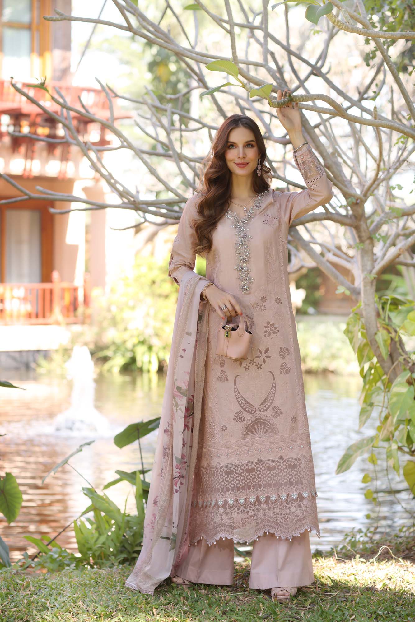 Noor by Saadia Asad | Eid Luxury Laserkari 25 | D6-B by Noor by Saadia Asad - Designer Dress - Type: Ladies Clothes - Available at Libayah - 100% Original