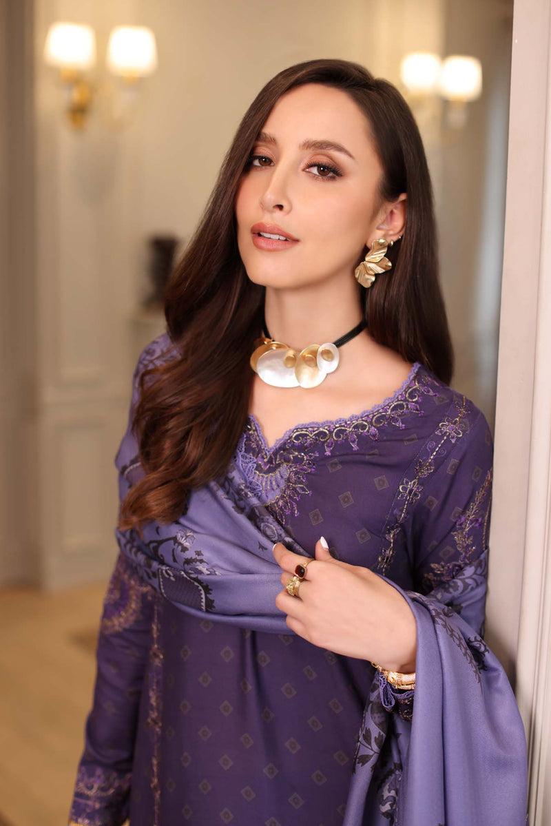 Saadia Asad | Winter Printkhaas 25 | D6 - B by Saadia Asad - Designer Dress - Type : Ladies Clothes - Available at Libayah - 100% Original 