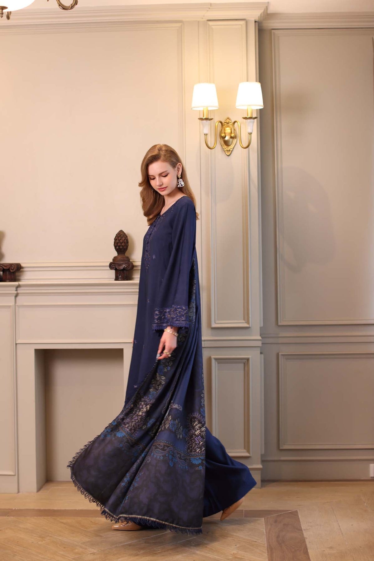 Saadia Asad | Winter Printkhaas 25 | D7 - B by Saadia Asad - Designer Dress - Type : Ladies Clothes - Available at Libayah - 100% Original 