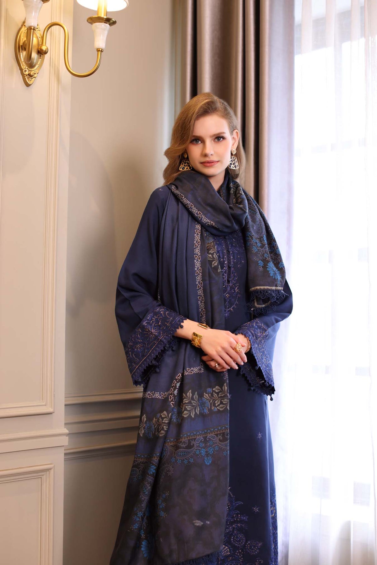 Saadia Asad | Winter Printkhaas 25 | D7 - B by Saadia Asad - Designer Dress - Type : Ladies Clothes - Available at Libayah - 100% Original 