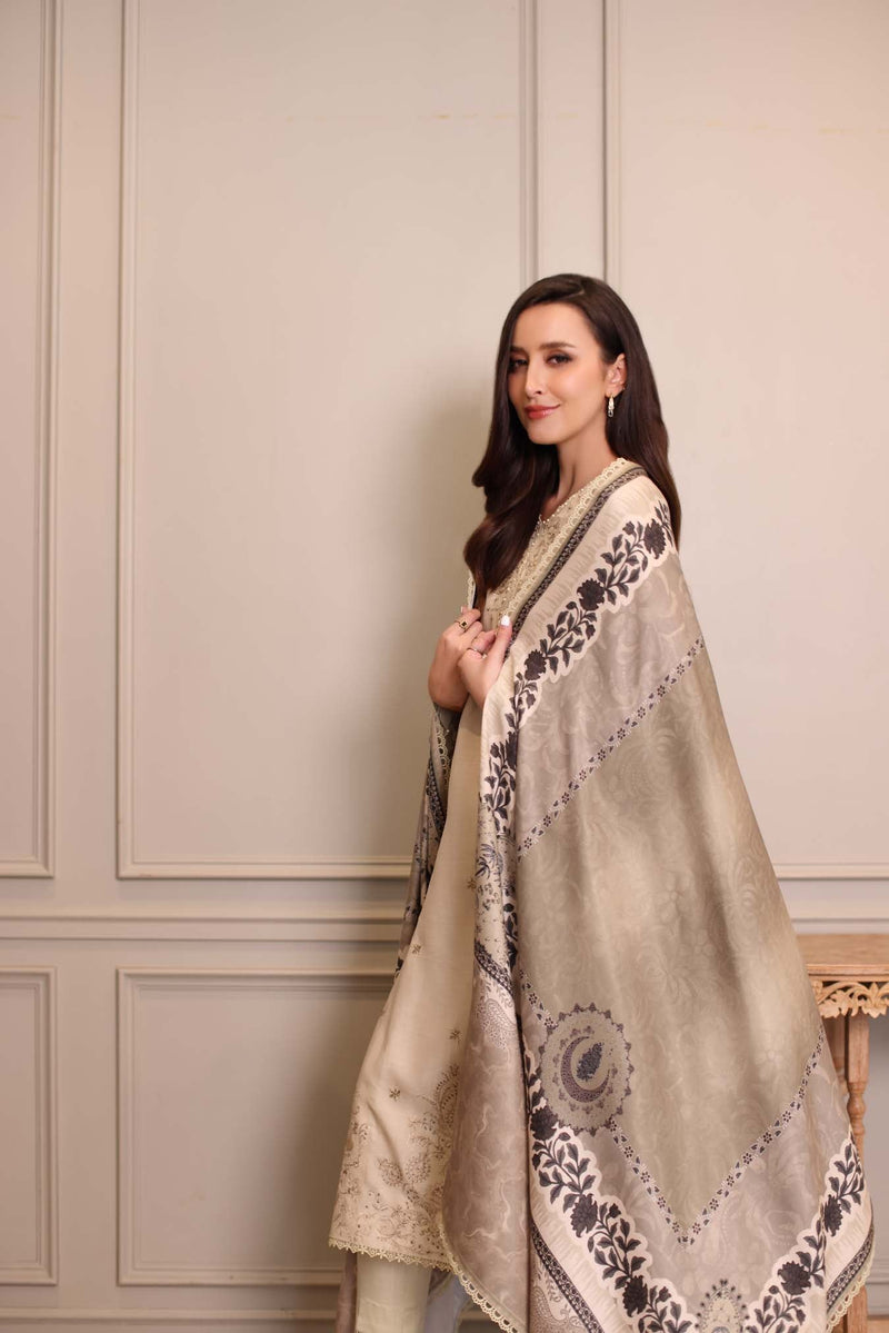 Saadia Asad | Winter Printkhaas 25 | D7 - A by Saadia Asad - Designer Dress - Type : Ladies Clothes - Available at Libayah - 100% Original 