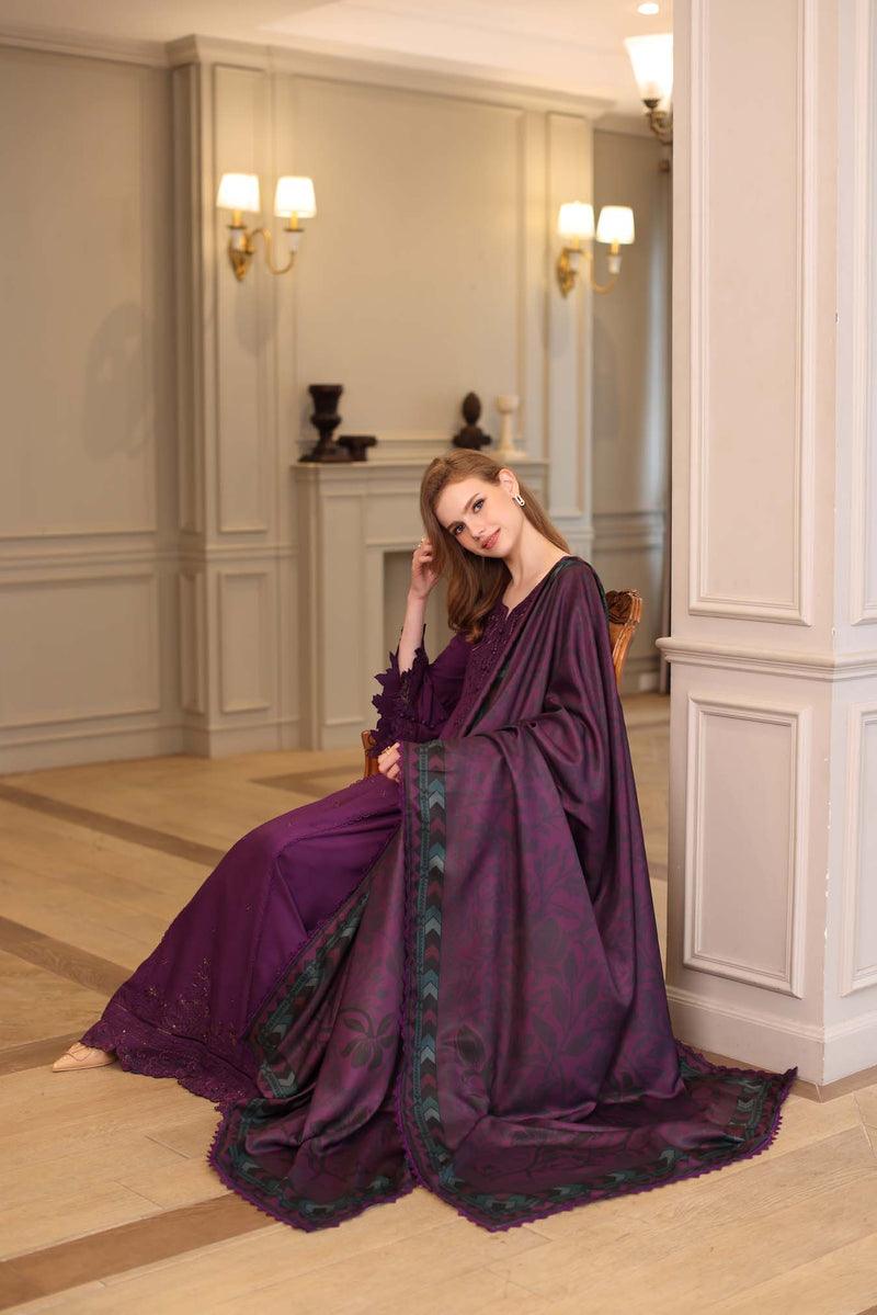 Saadia Asad | Winter Printkhaas 25 | D10 - B by Saadia Asad - Designer Dress - Type : Ladies Clothes - Available at Libayah - 100% Original 