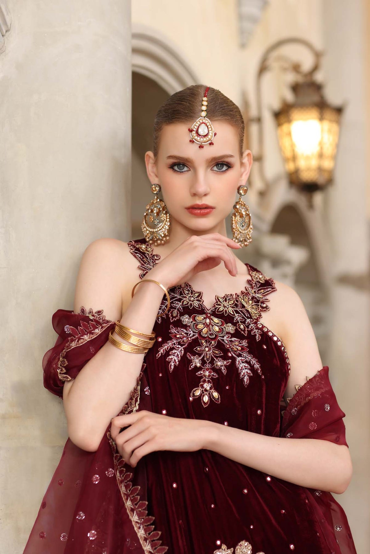 Noor by Saadia Asad | Handcrafted Velvet 25 | Naqsh by Noor by Saadia Asad - Designer Dress - Type : Ladies Clothes - Available at Libayah - 100% Original 