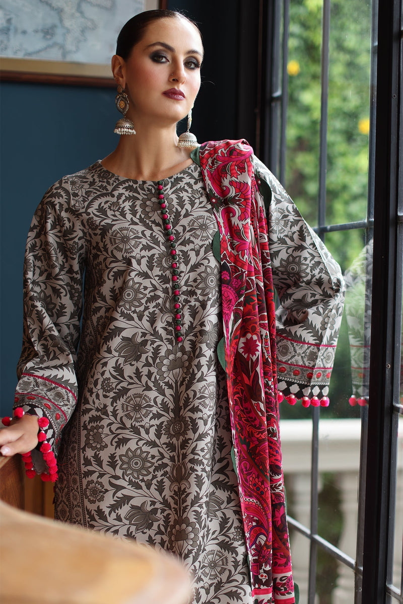 Charizma | C Prints Winter 25 | 3-PC Unstitched Printed Linen Collection CPW5-09 by Charizma - Designer Dress  - Type : Ladies Clothes - Available at Libayah - 100% Original 