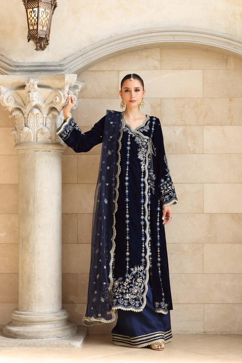 Noor by Saadia Asad | Handcrafted Velvet 25 | Falak by Noor by Saadia Asad - Designer Dress - Type : Ladies Clothes - Available at Libayah - 100% Original 