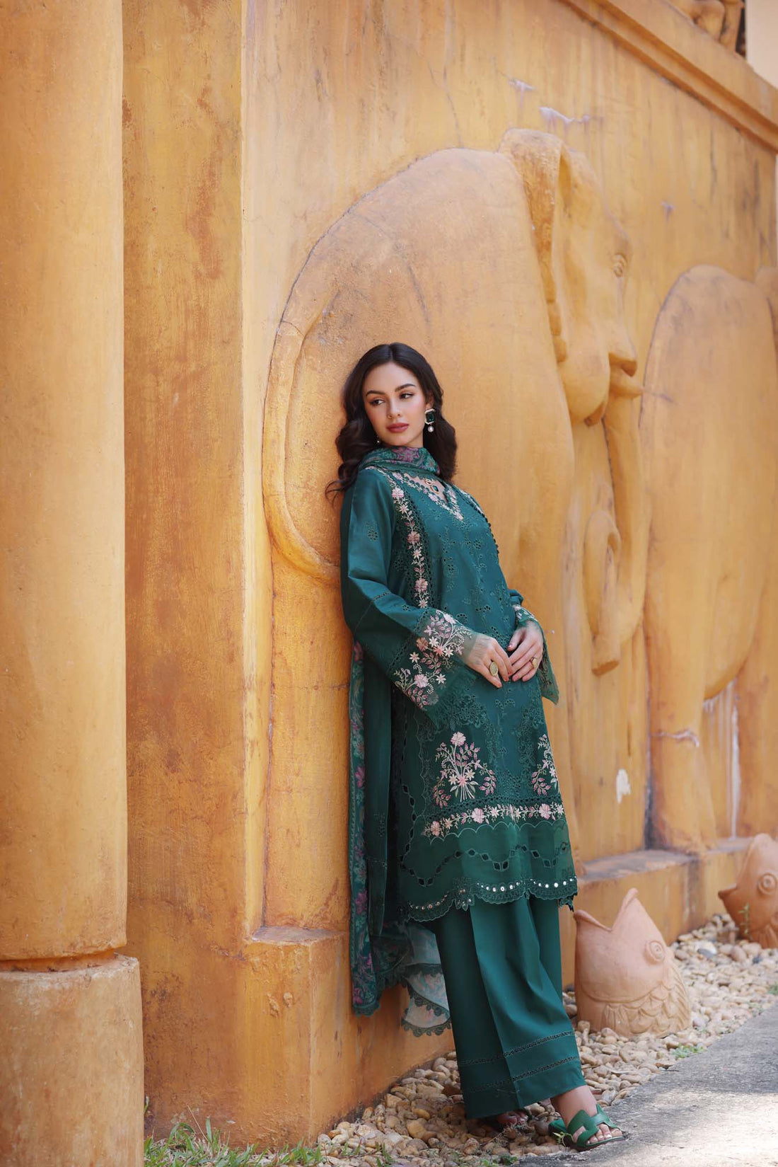 Noor by Saadia Asad | Eid Luxury Laserkari 25 | D10-A by Noor by Saadia Asad - Designer Dress - Type: Ladies Clothes - Available at Libayah - 100% Original