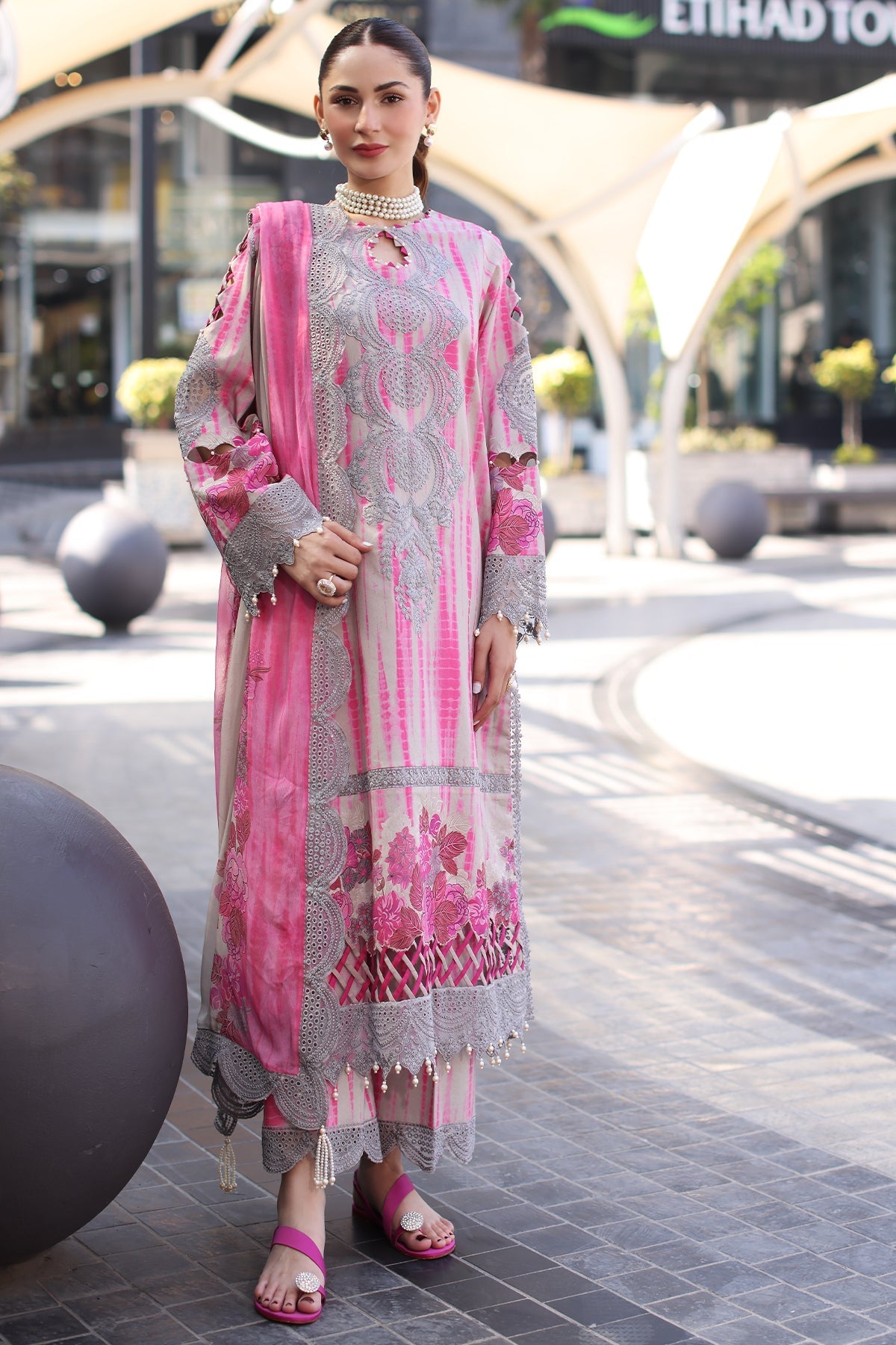 Charizma | Combination Lawn | CC5-22 by Charizma - Designer Dress - Type: Ladies Clothes - Available at Libayah - 100% Original