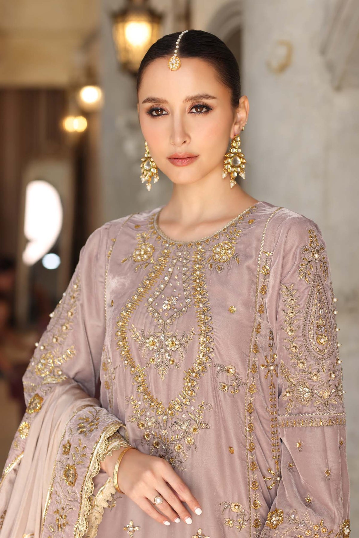 Noor by Saadia Asad | Handcrafted Velvet 25 | Khayal by Noor by Saadia Asad - Designer Dress - Type : Ladies Clothes - Available at Libayah - 100% Original 