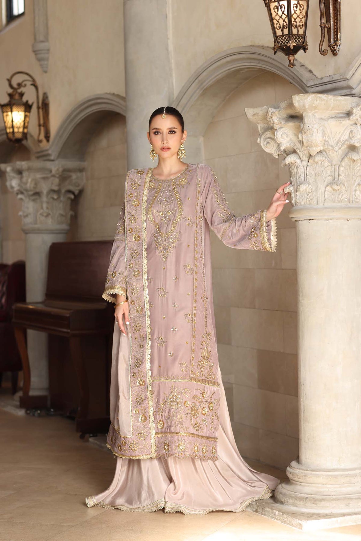 Noor by Saadia Asad | Handcrafted Velvet 25 | Khayal by Noor by Saadia Asad - Designer Dress - Type : Ladies Clothes - Available at Libayah - 100% Original 