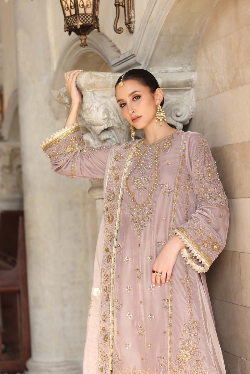 Noor by Saadia Asad | Handcrafted Velvet 25 | Khayal by Noor by Saadia Asad - Designer Dress - Type : Ladies Clothes - Available at Libayah - 100% Original 