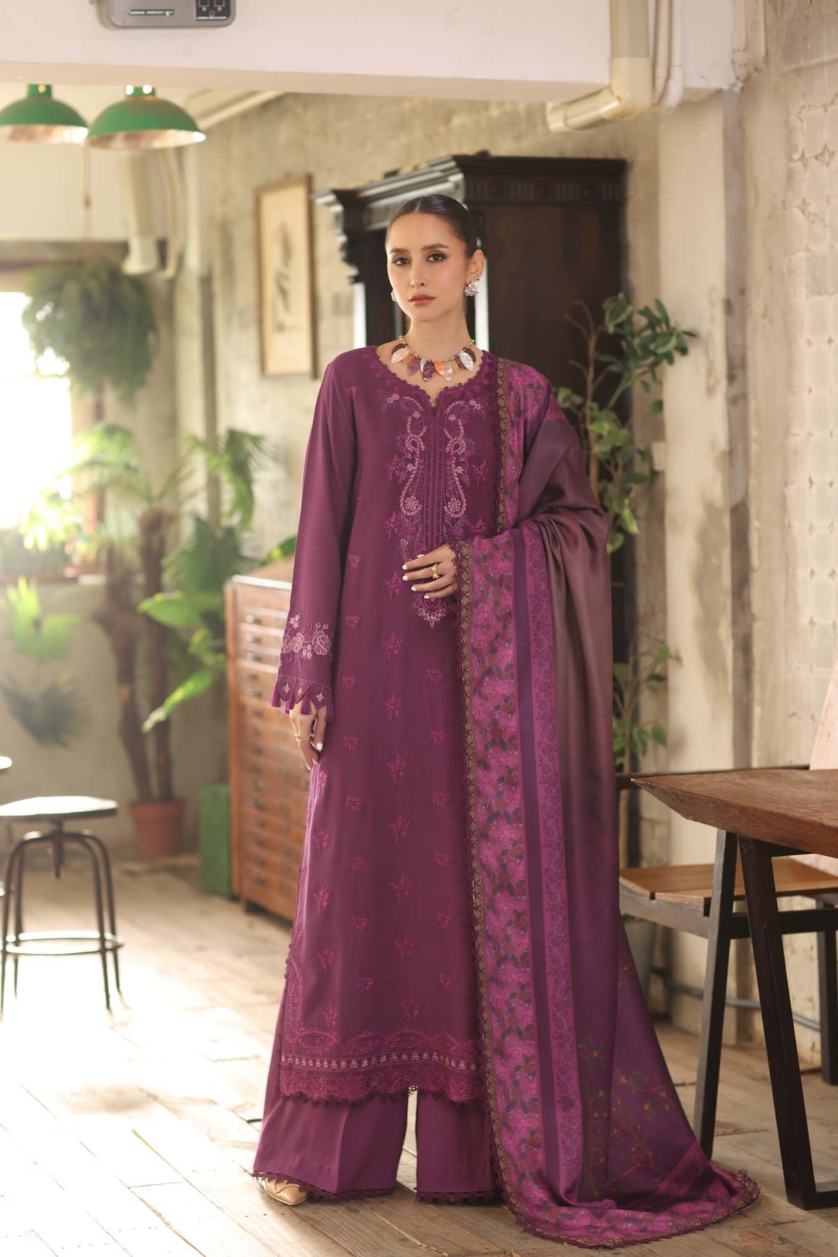 Saadia Asad | Winter Printkhaas 25 | D8 - B by Saadia Asad - Designer Dress - Type : Ladies Clothes - Available at Libayah - 100% Original 