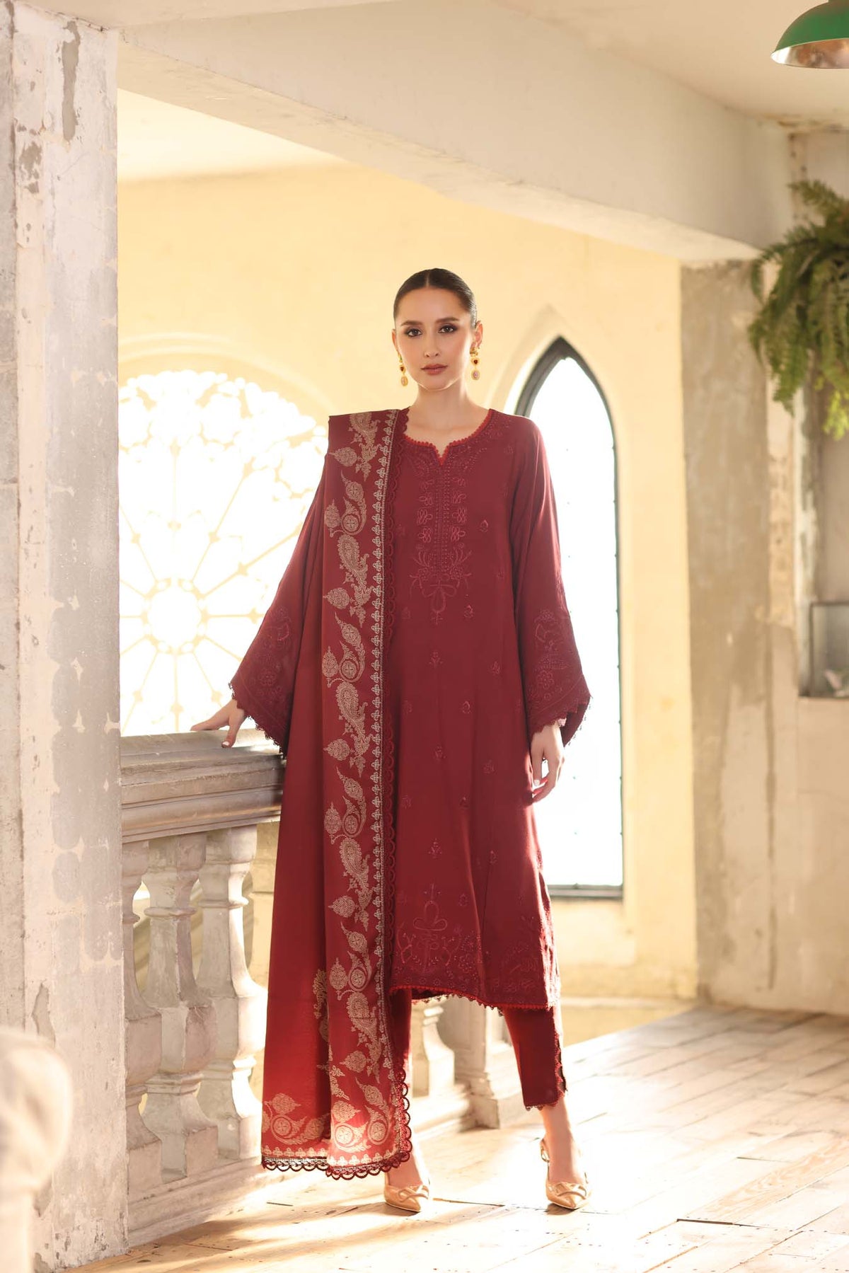 Saadia Asad | Winter Printkhaas 25 | D9- B by Saadia Asad - Designer Dress - Type : Ladies Clothes - Available at Libayah - 100% Original 