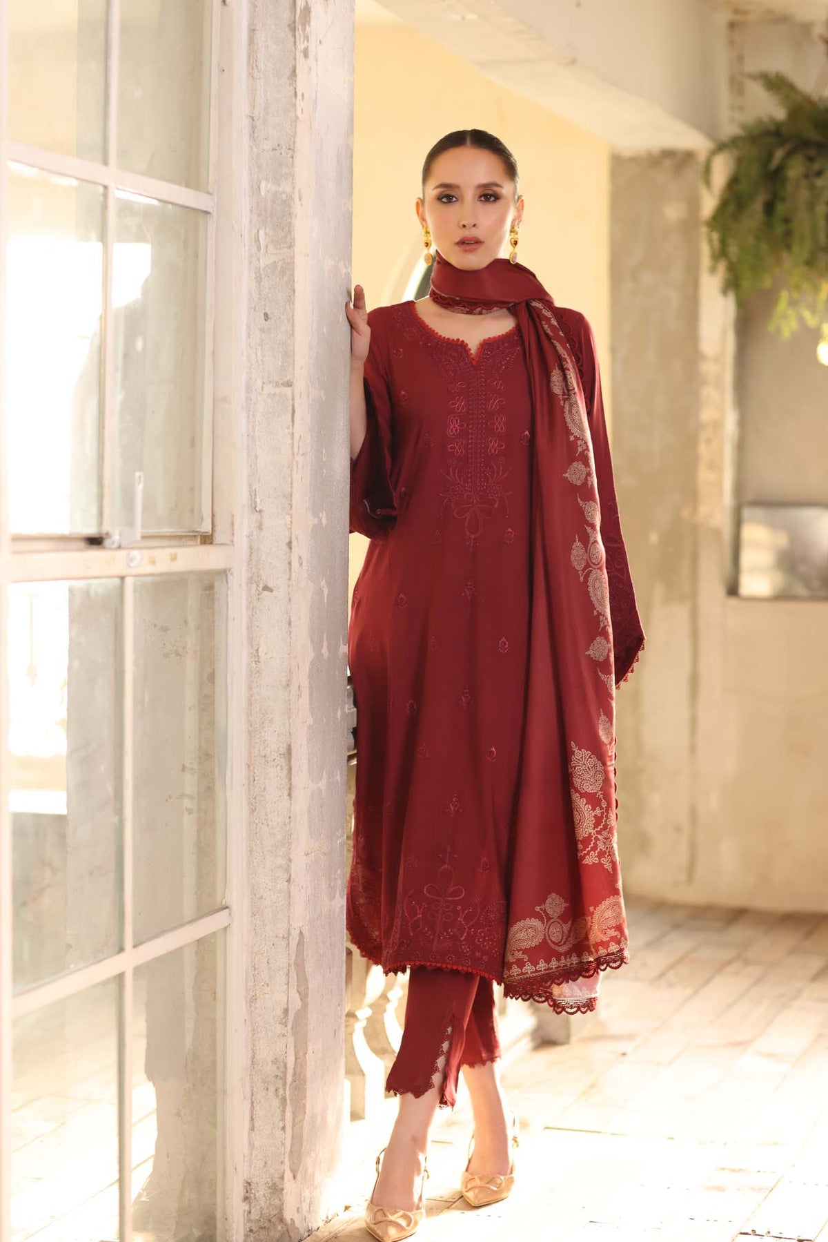 Saadia Asad | Winter Printkhaas 25 | D9- B by Saadia Asad - Designer Dress - Type : Ladies Clothes - Available at Libayah - 100% Original 